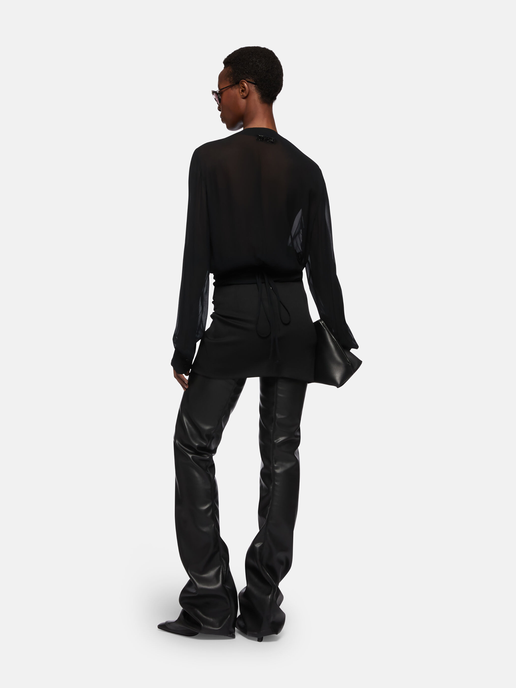 BLACK MINI SKIRT - 3