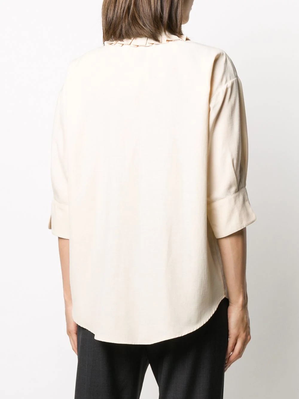 ruffle neck blouse - 4