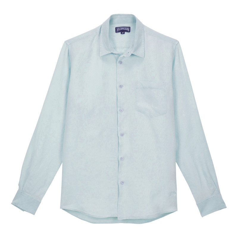 Men Linen Shirt Mineral Dye 1