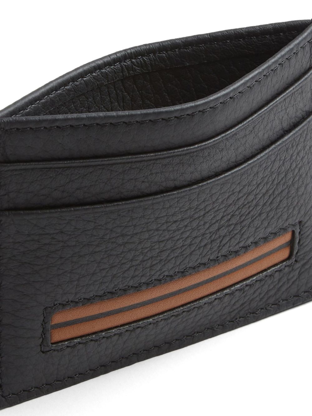 logo-patch leather cardholder - 4
