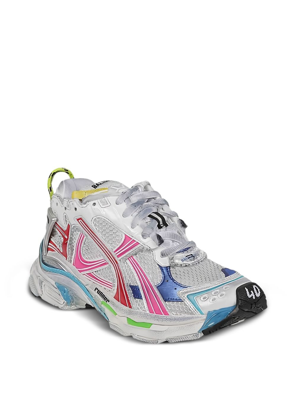 mesh panelled runner sneakers - 2