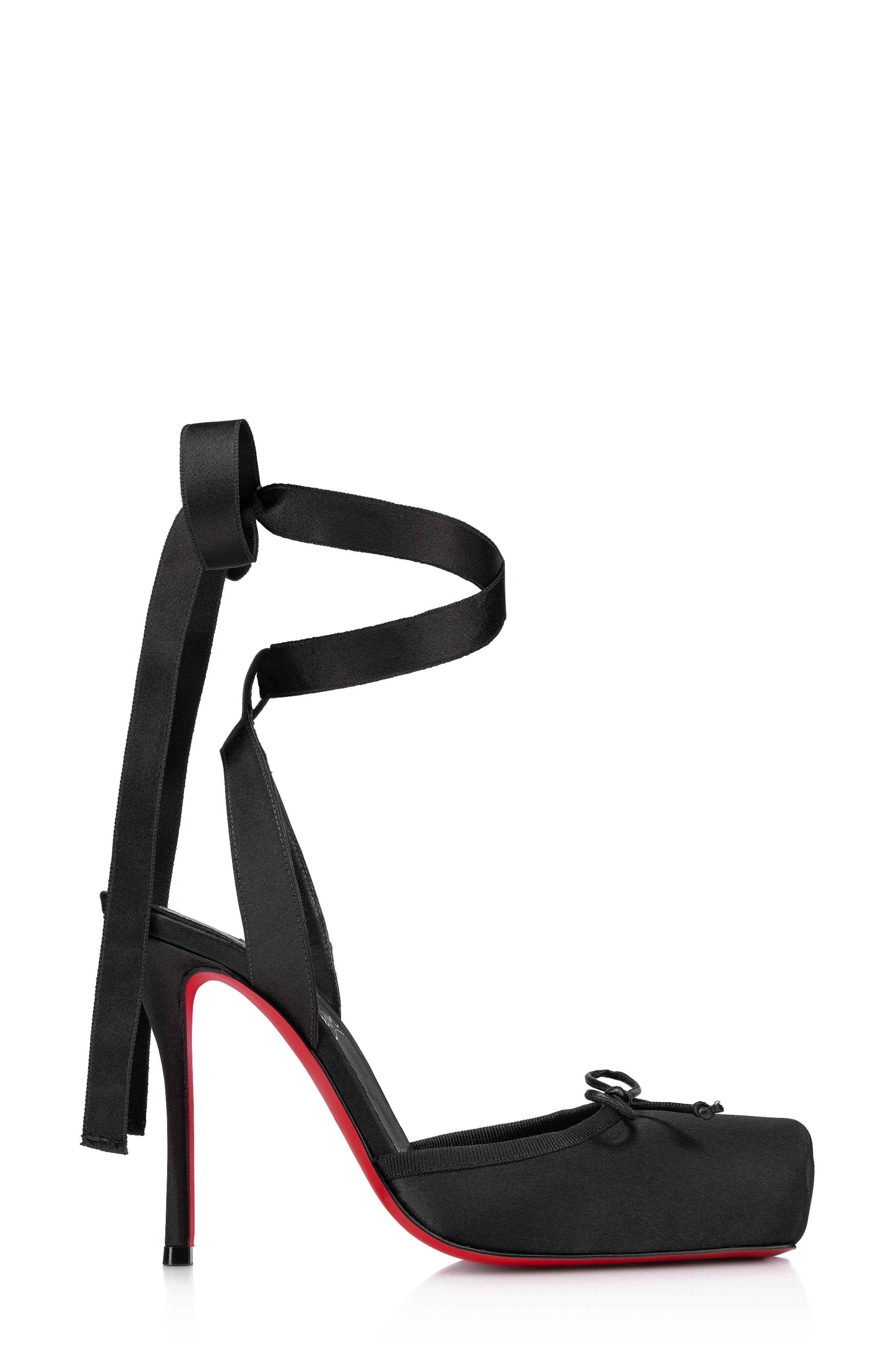 Christian Louboutin Cassia Lace-Up Slingback Pump in Black/Lin Black at Nordstrom - 2