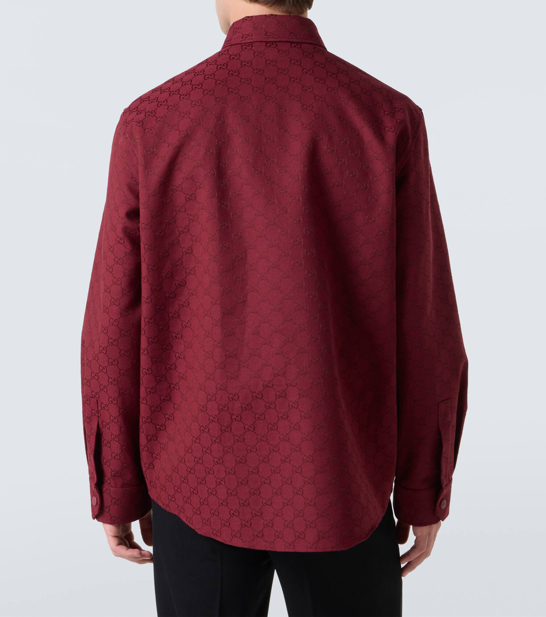 GG Canvas cotton-blend shirt - 4