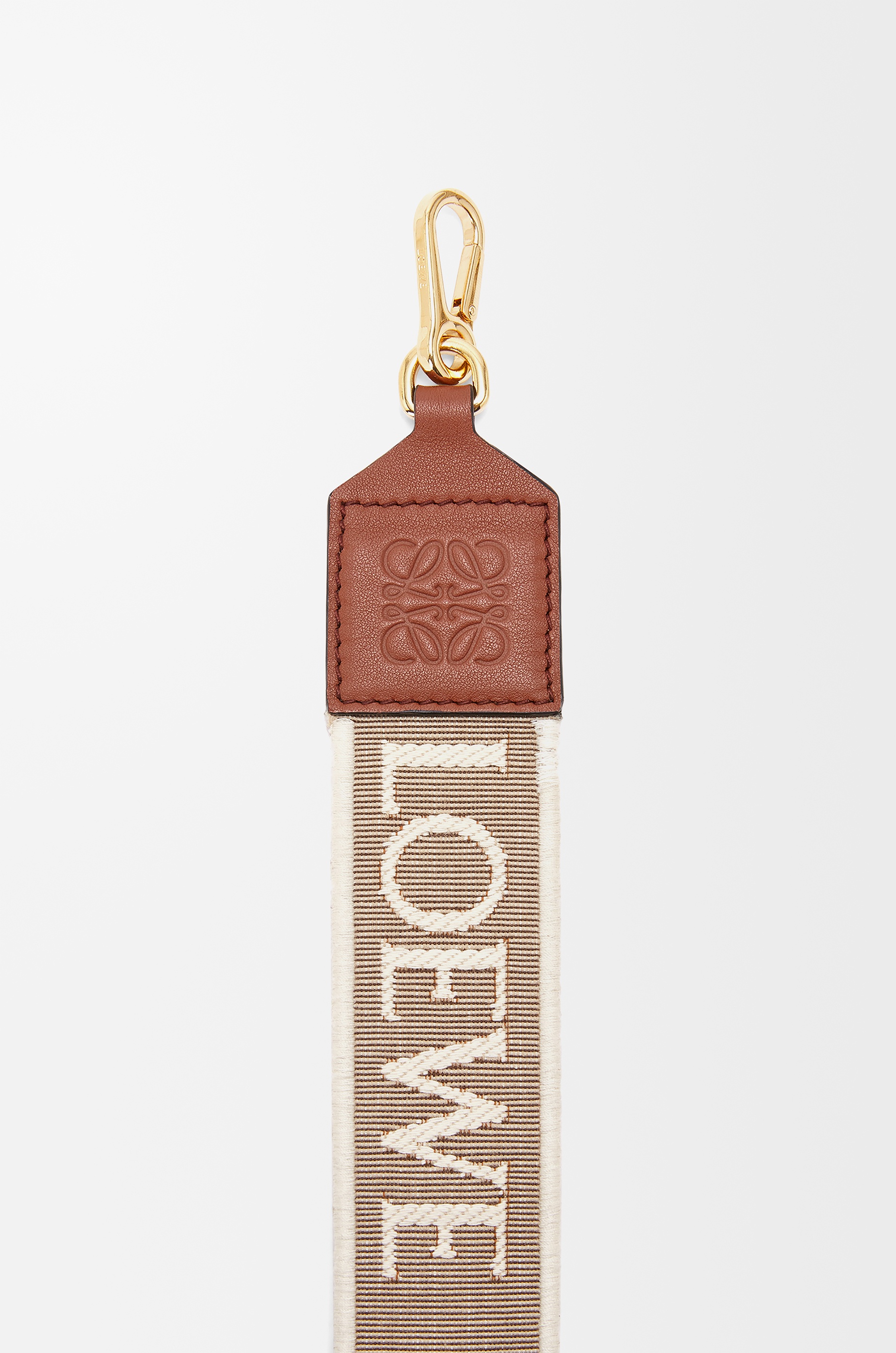 Anagram strap in jacquard and calfskin - 2
