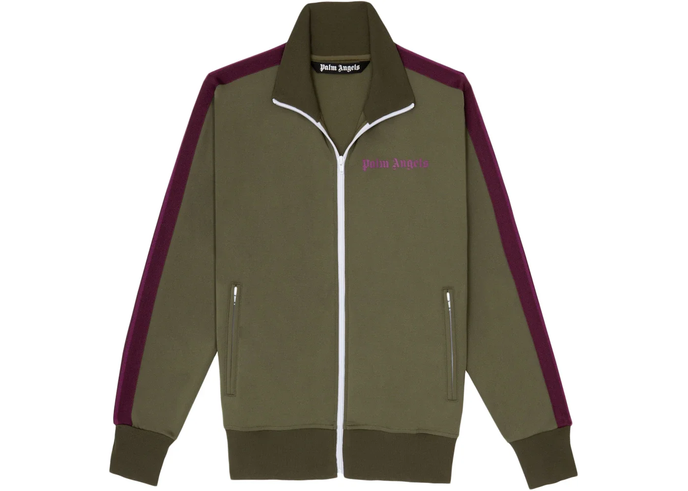 Palm Angels College Track Jacket Military/Purple - 1