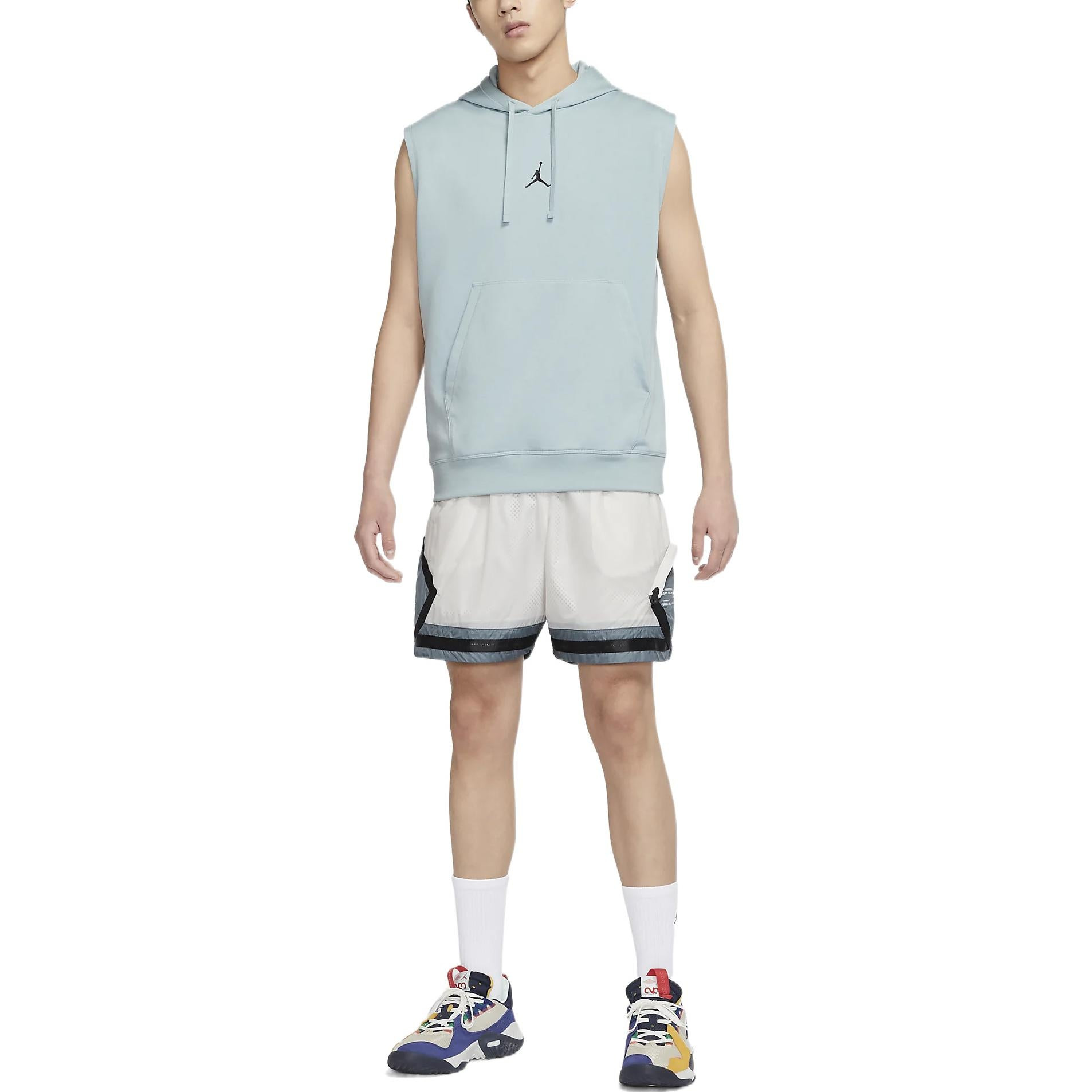 Air Jordan Dri-FIT Sport Sleeveless Breathable Solid Color Pullover hooded Vest Blue DM2822-366 - 3