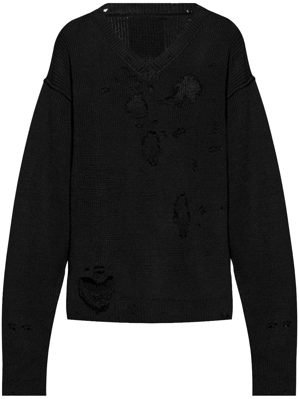 distressed-effect jumper - 1