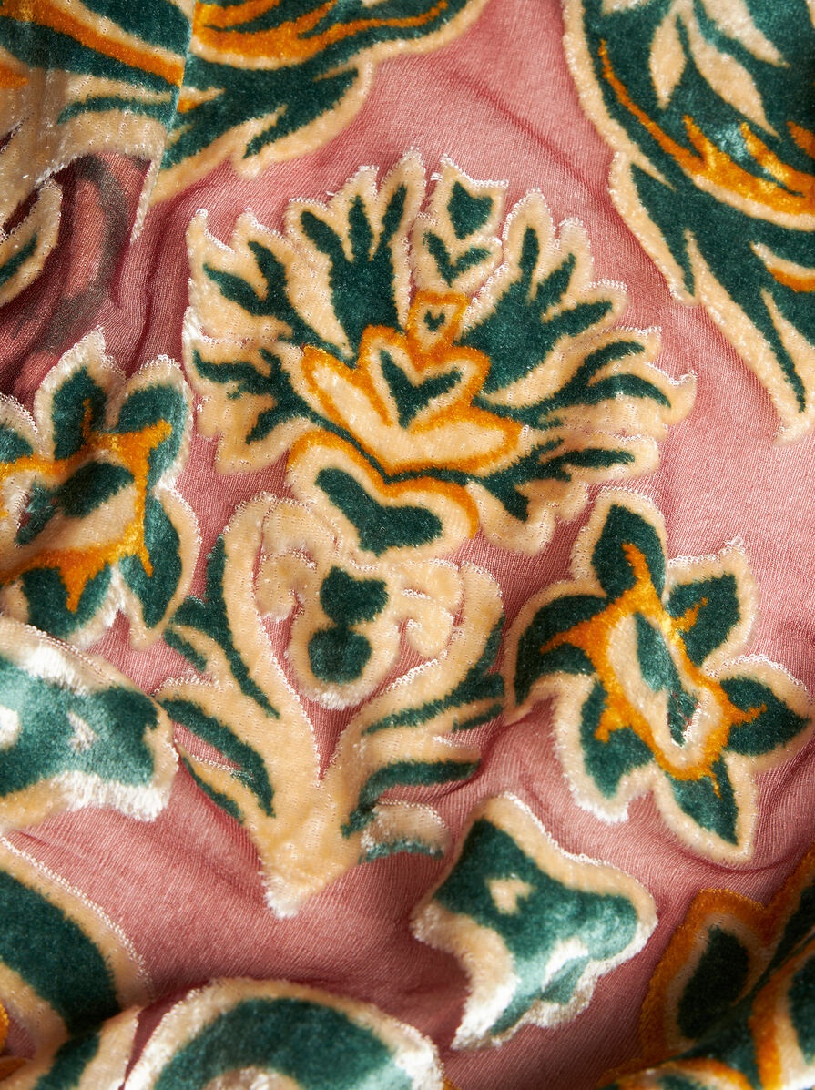 Etro TULLE AND JACQUARD VELVET TOP | etro | REVERSIBLE