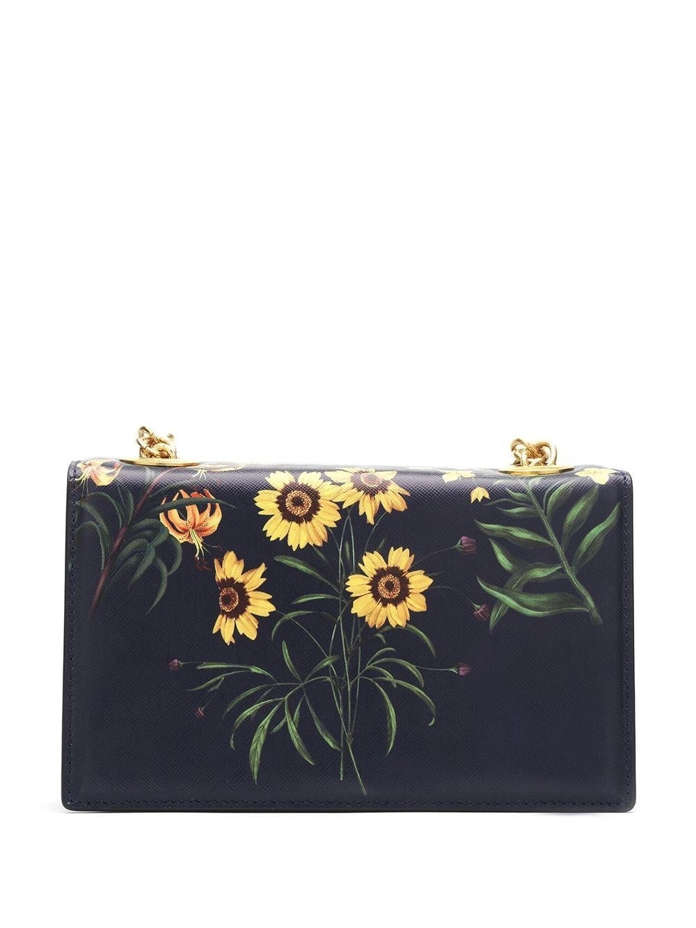 printed floral-appliqué crossbody bag - 2