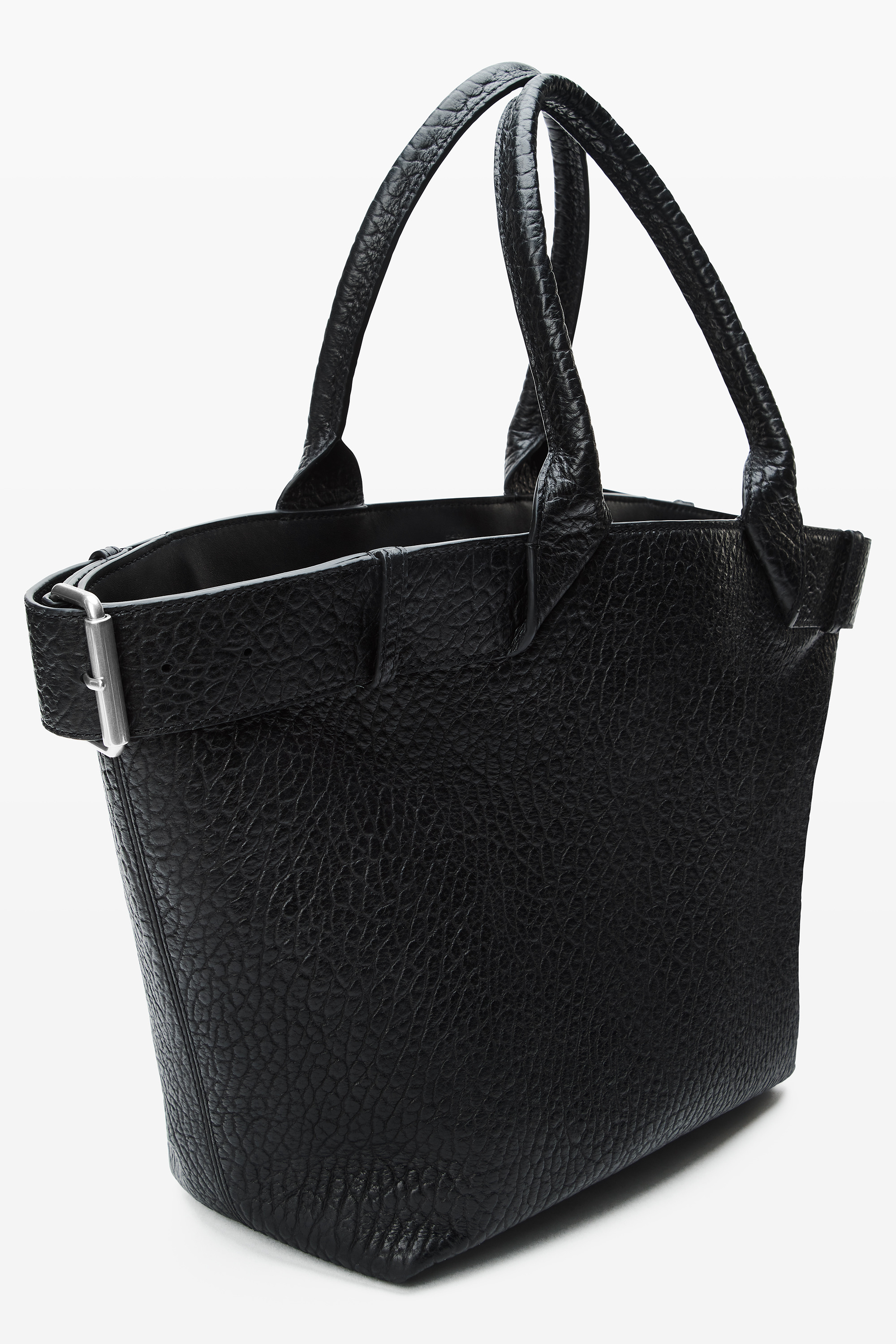 Black Large Leather Rhett Tote - 2