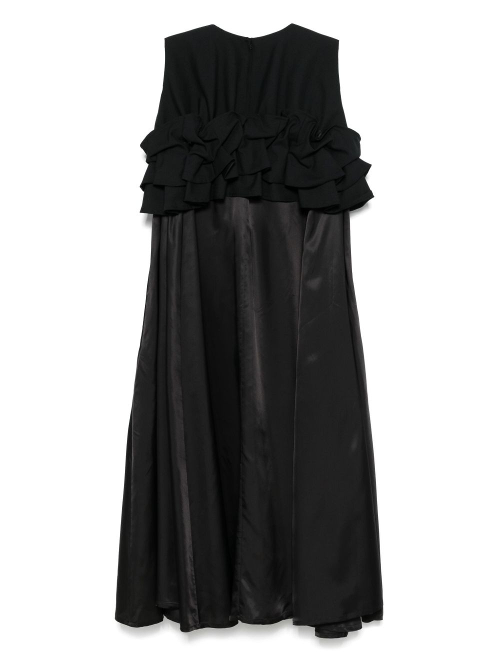 ruffle-detail midi dress - 2