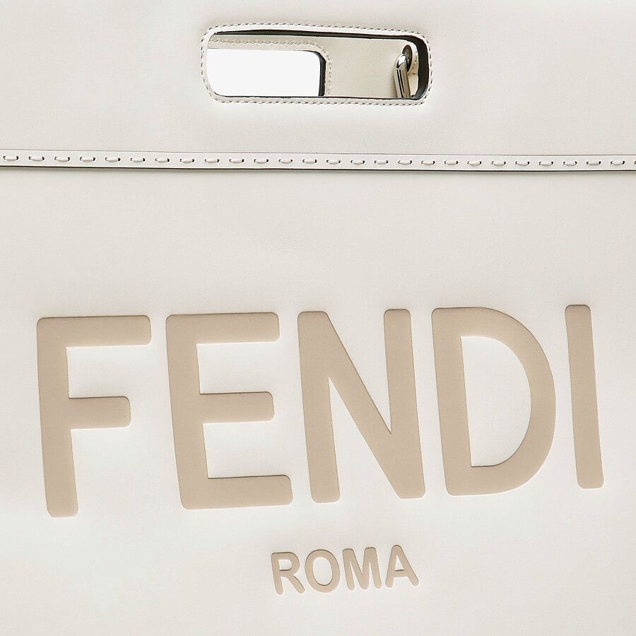 White leather shopper - 6