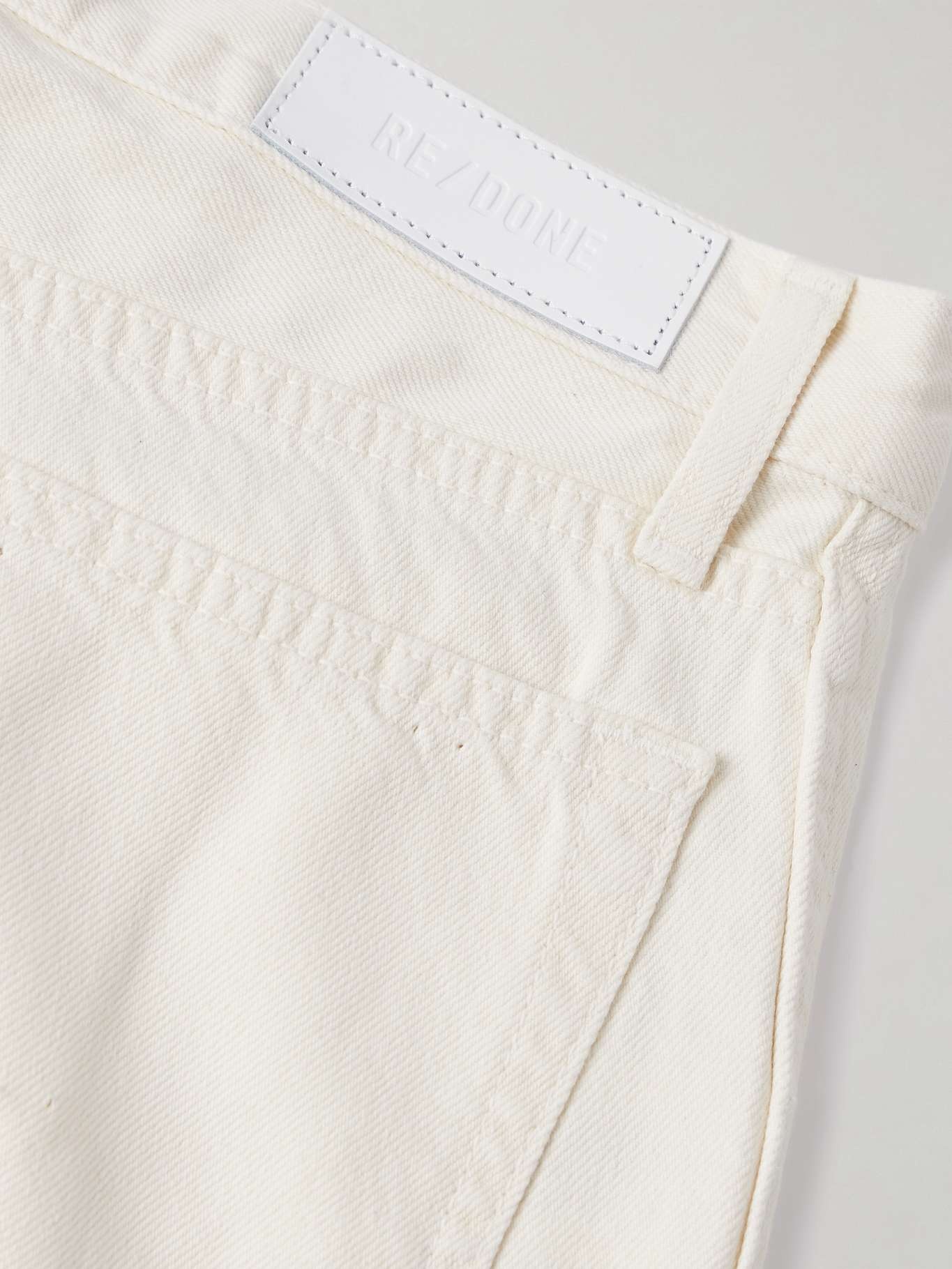 The Californian frayed mid-rise flared jeans White - 6