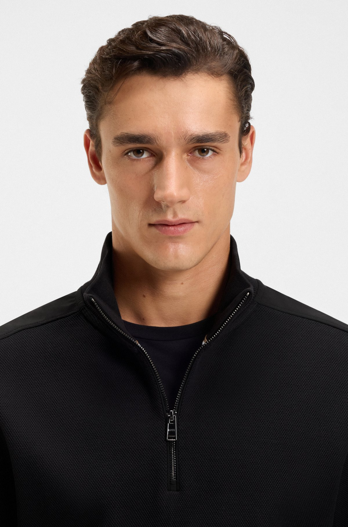 MERCERIZED-COTTON REGULAR-FIT SWEATSHIRT WITH LOGO PATCH - 2