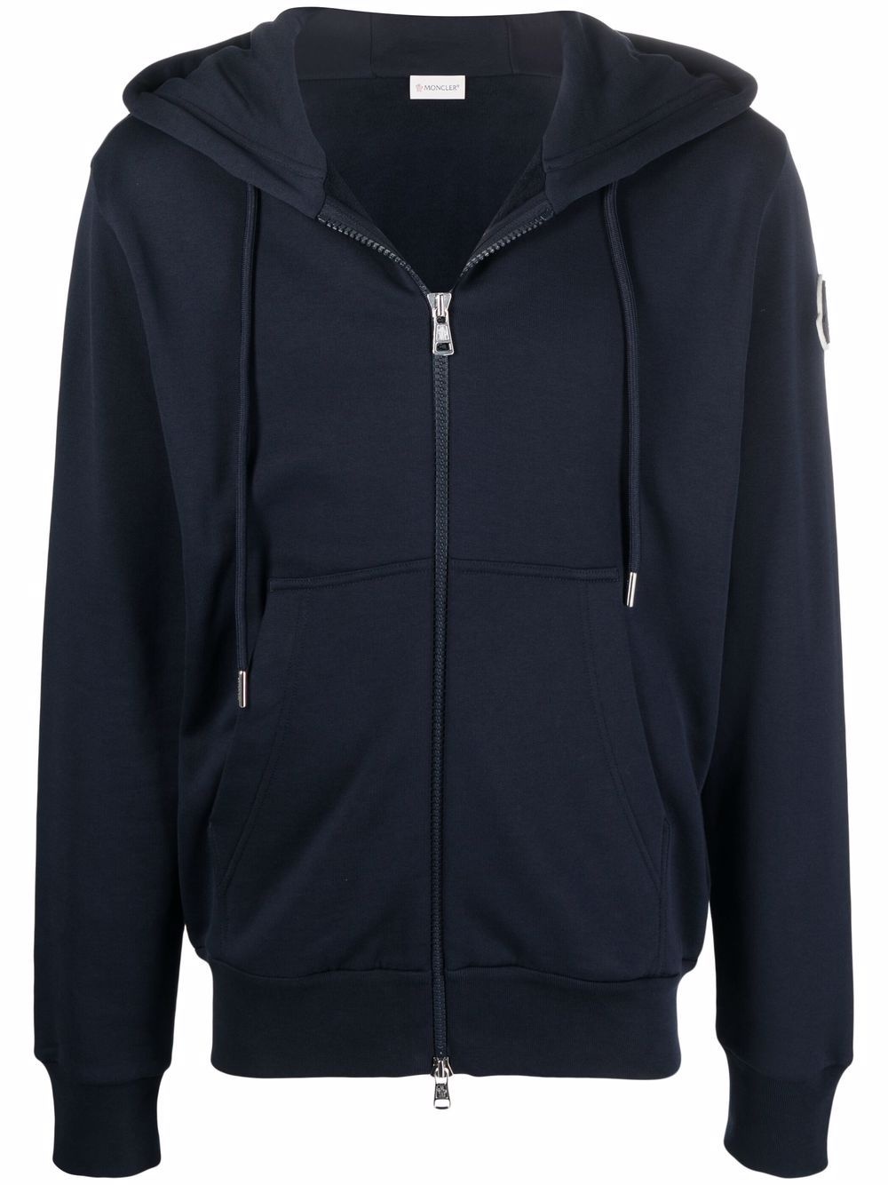 drawstring zipped hoodie - 1