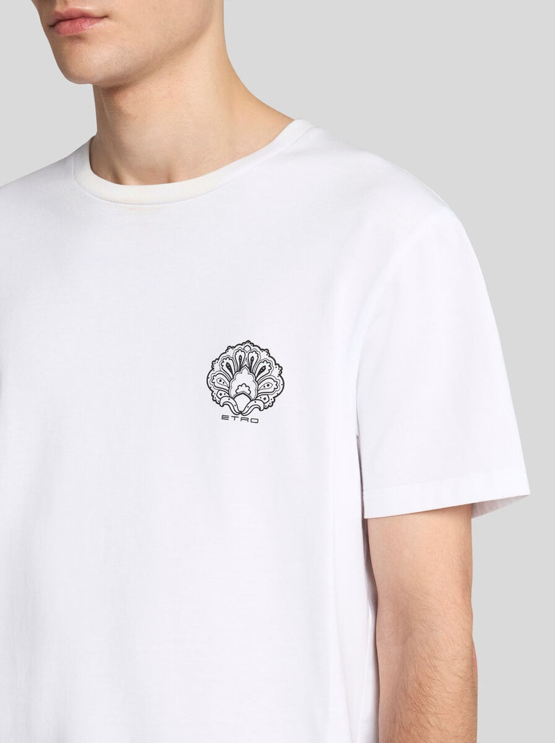 Etro COTTON T-SHIRT WITH LOGO outlook