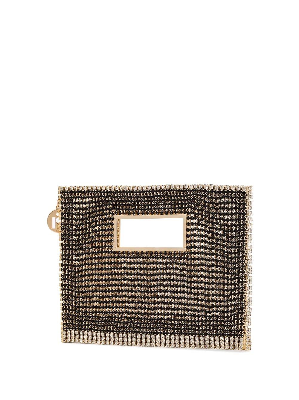 Side crystal-embellished clutch - 2