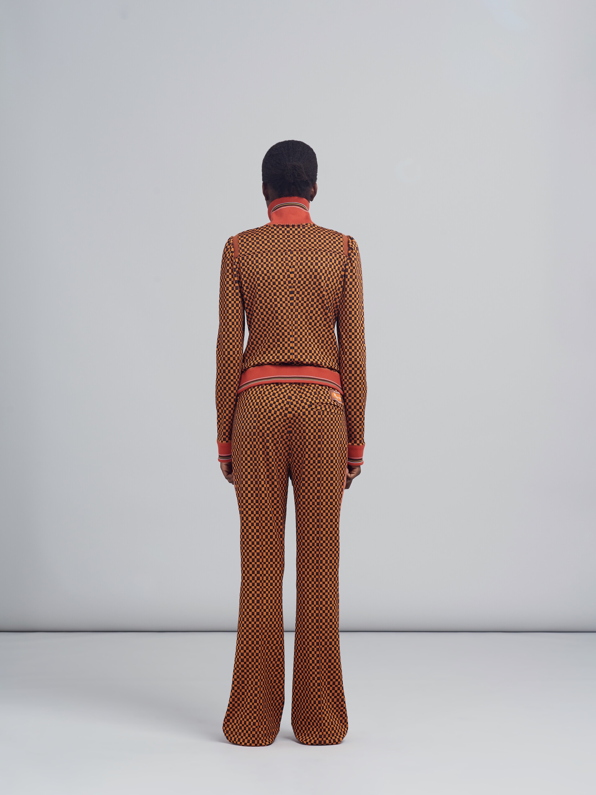 JACQUARD JERSEY LONG TROUSERS - 3
