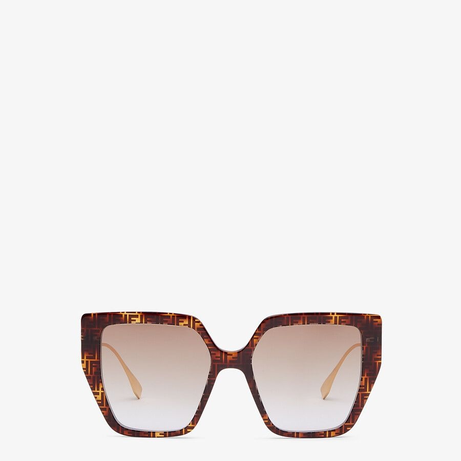 FF Havana acetate and metal sunglasses - 1