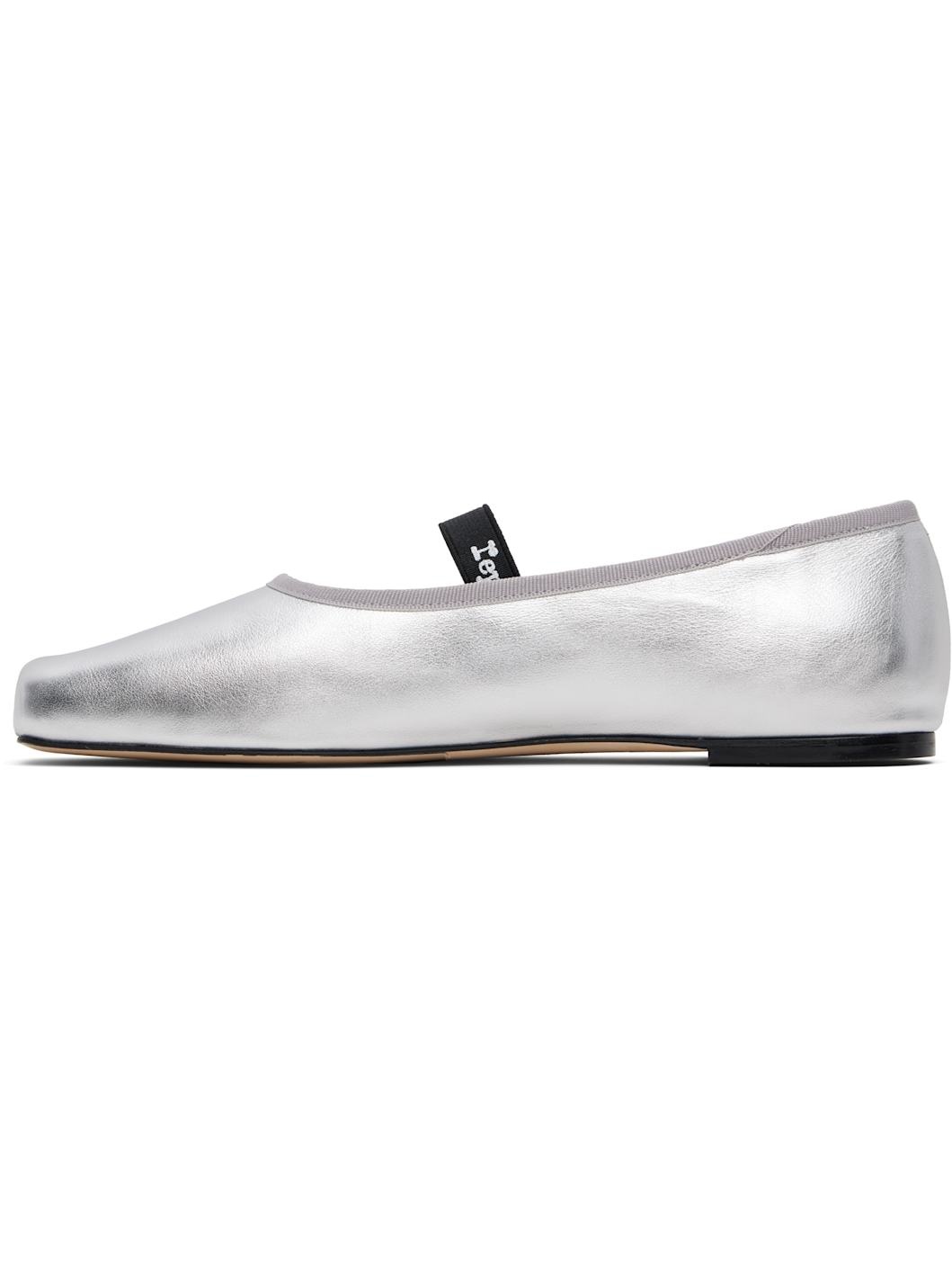 Silver Lisbeth Ballerina Flats - 3