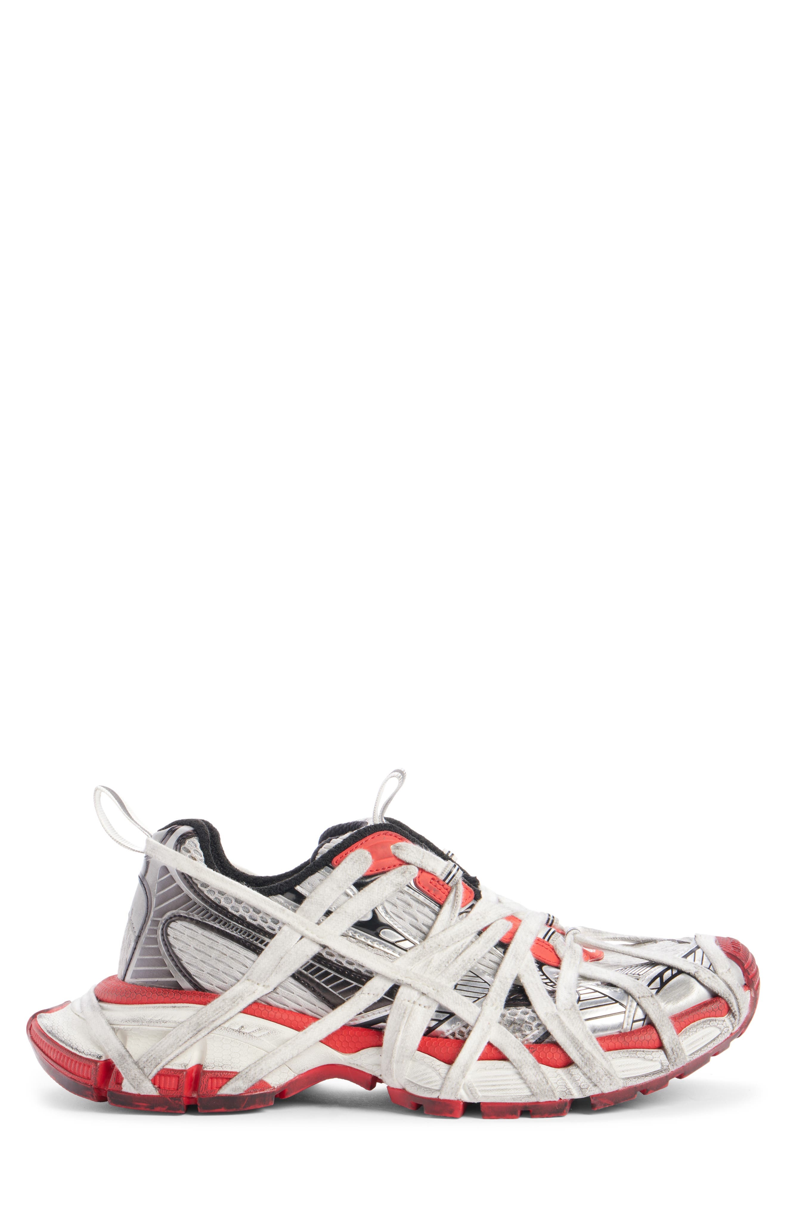 Balenciaga 3XL Extreme Lace Sneaker in Grey/Red/Black/White at Nordstrom - 3