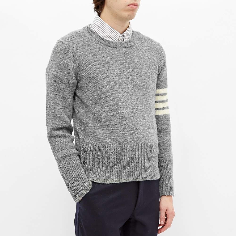 Thom Browne 4 Bar Shetland Crew Knit - 4