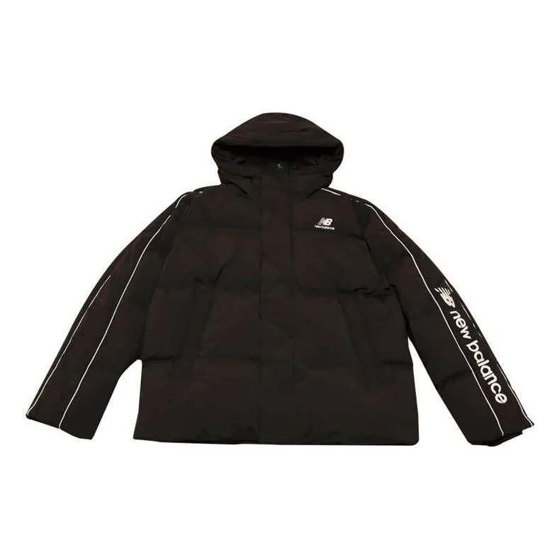 New Balance Casual Hooded Puffer Jacket 'Black' NPA4E111-BK - 1