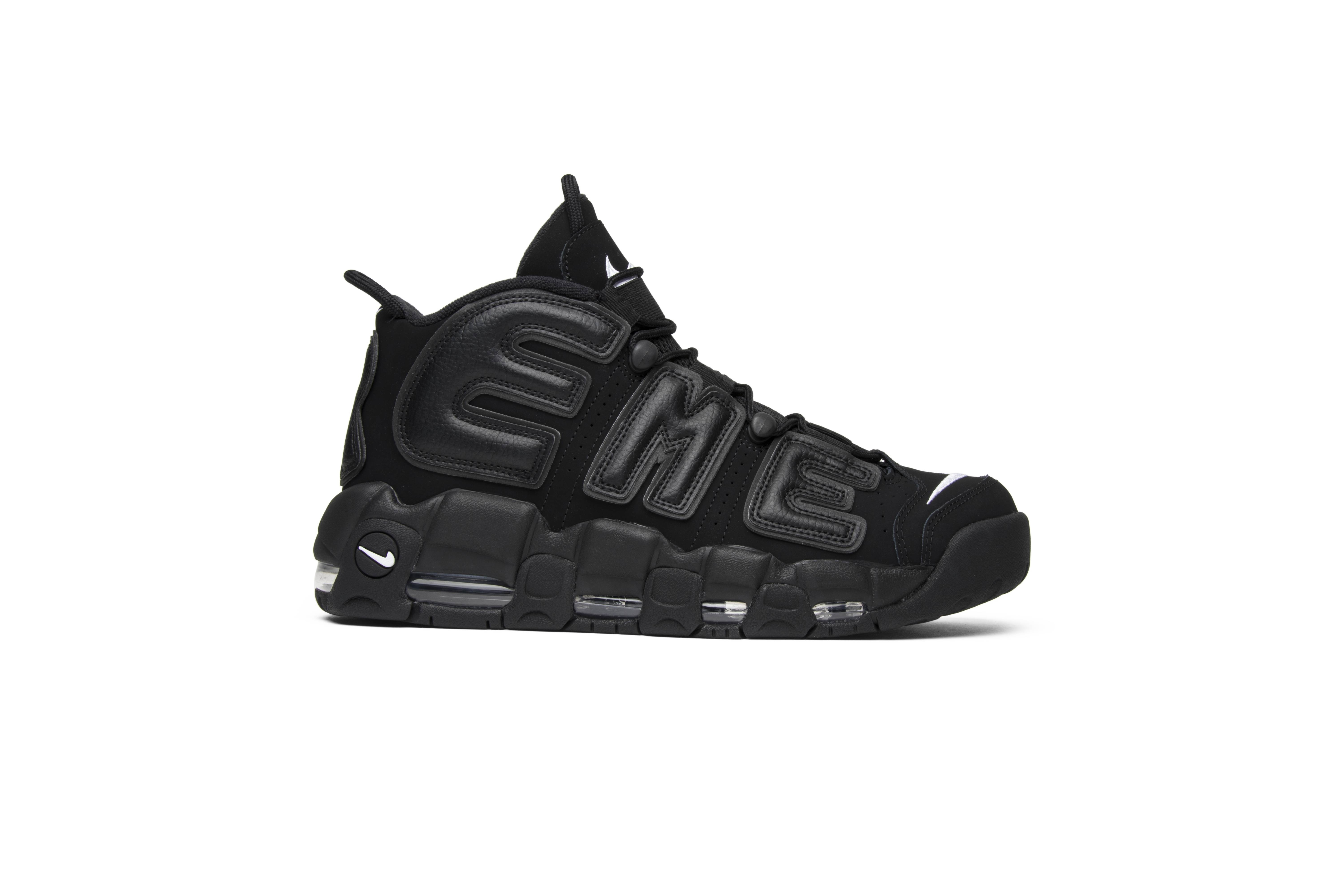 ★Supreme NIKE AIR UPTEMPO★ Nike Supreme x Air More Uptempo Black for Sale
