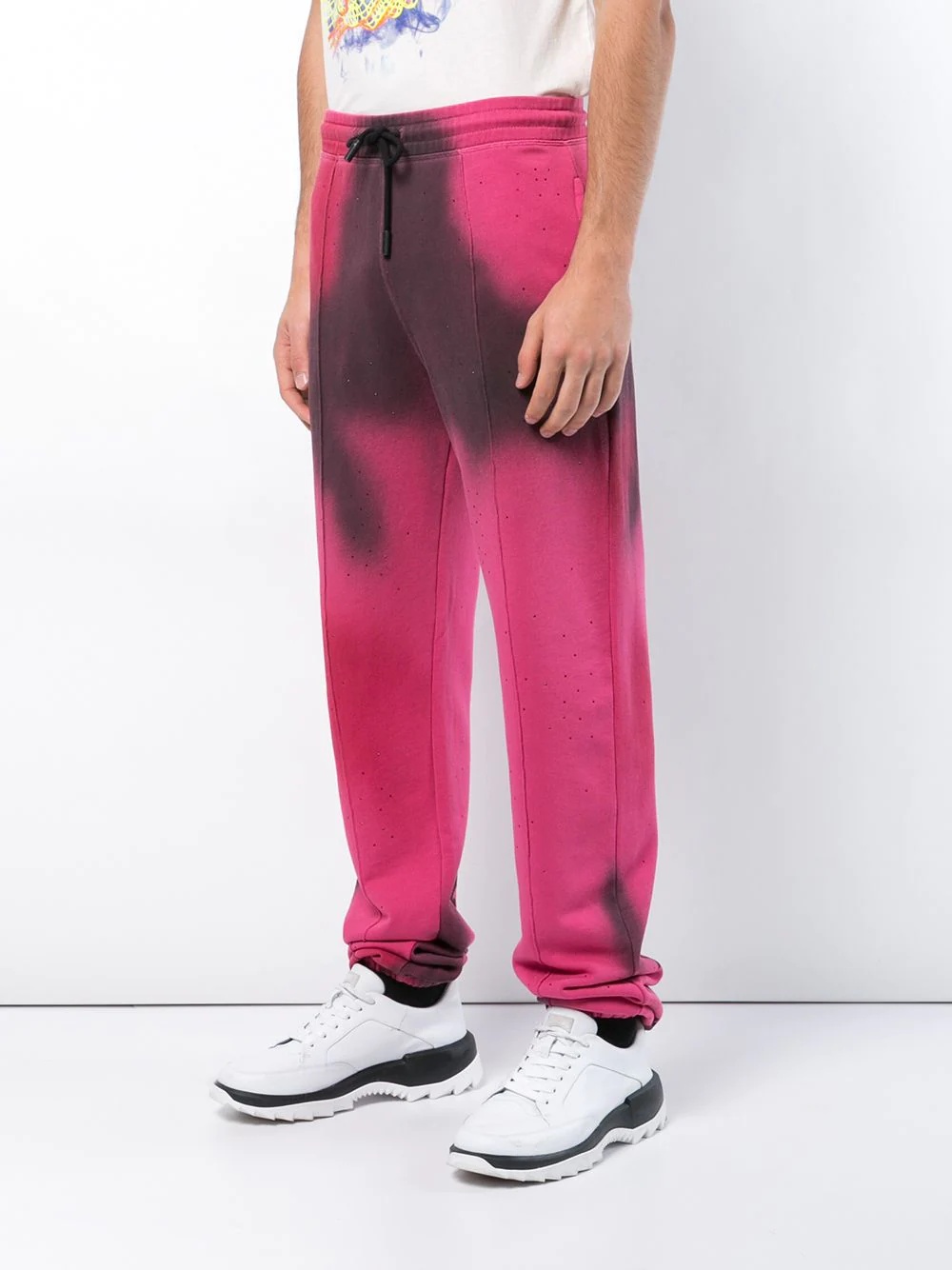 spray paint track pants - 3