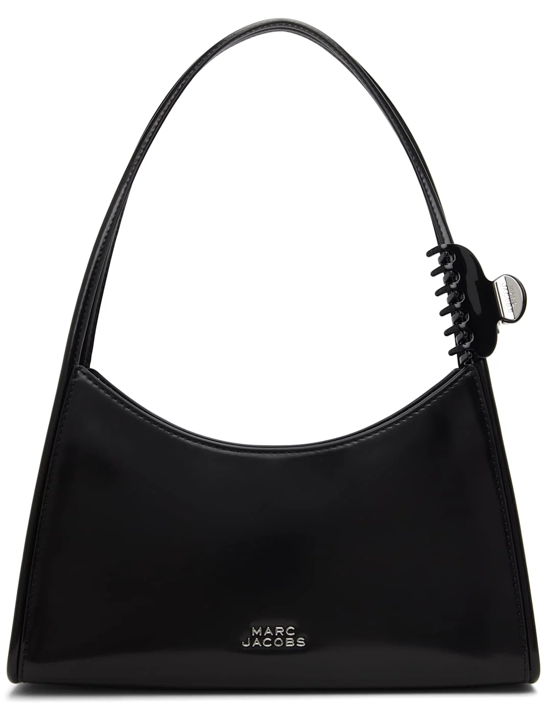Black 'The Glam Claw Clip' Shoulder Bag - 1