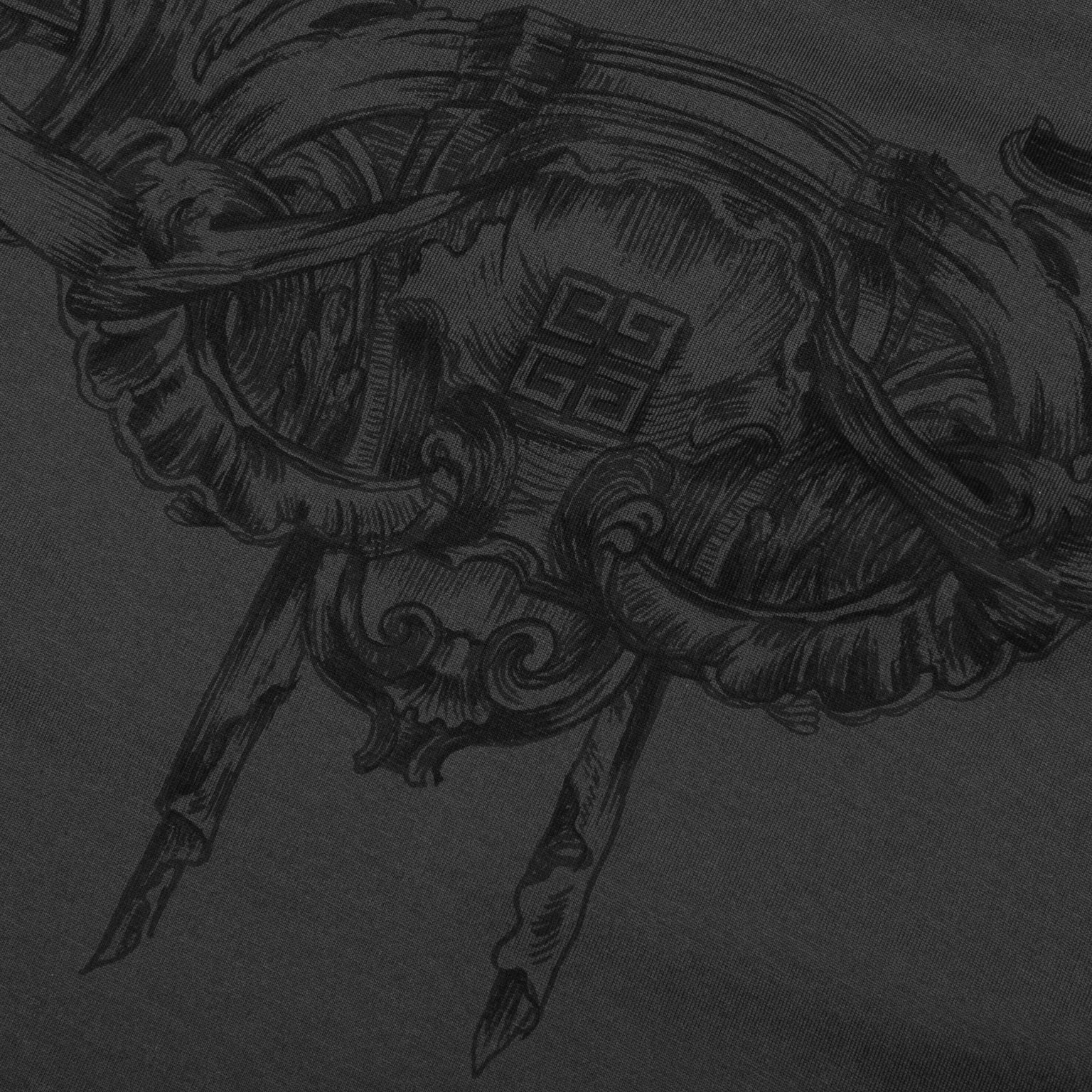 BAROQUE PRINT S/S T-SHIRT - CHARCOAL - 5