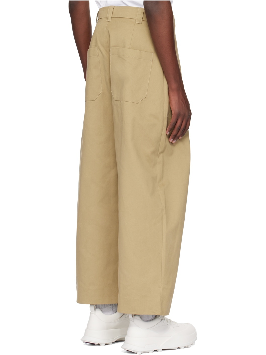 Beige Sorte Trousers - 3