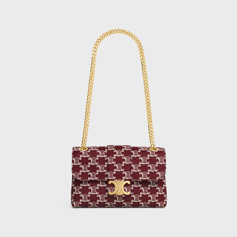 TEEN CELINE VICTOIRE BAG in TRIOMPHE CANVAS TWO-TONE 6