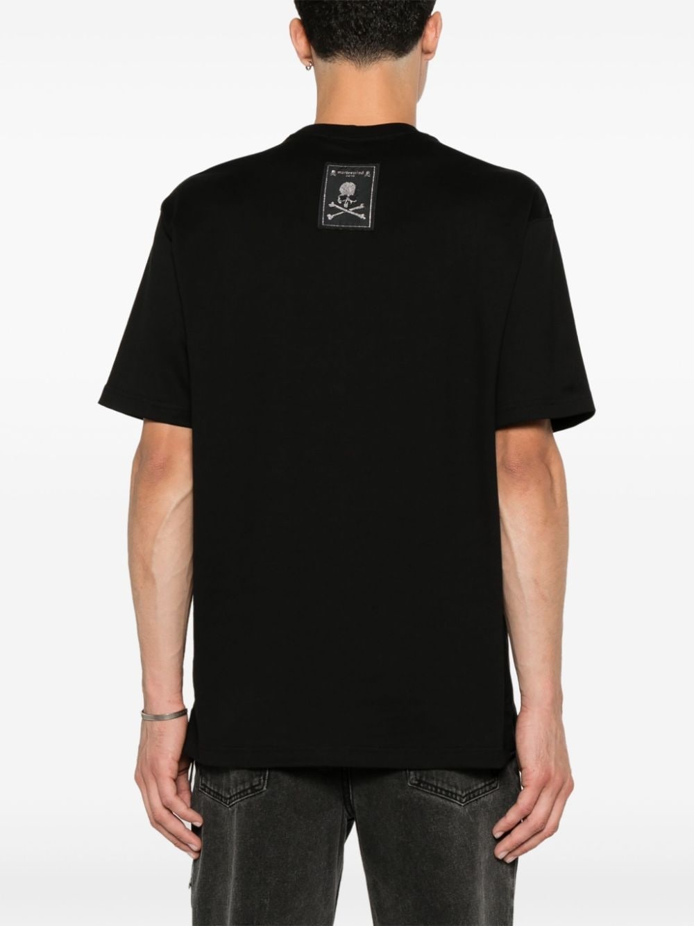 blurred skull-print T-shirt - 4