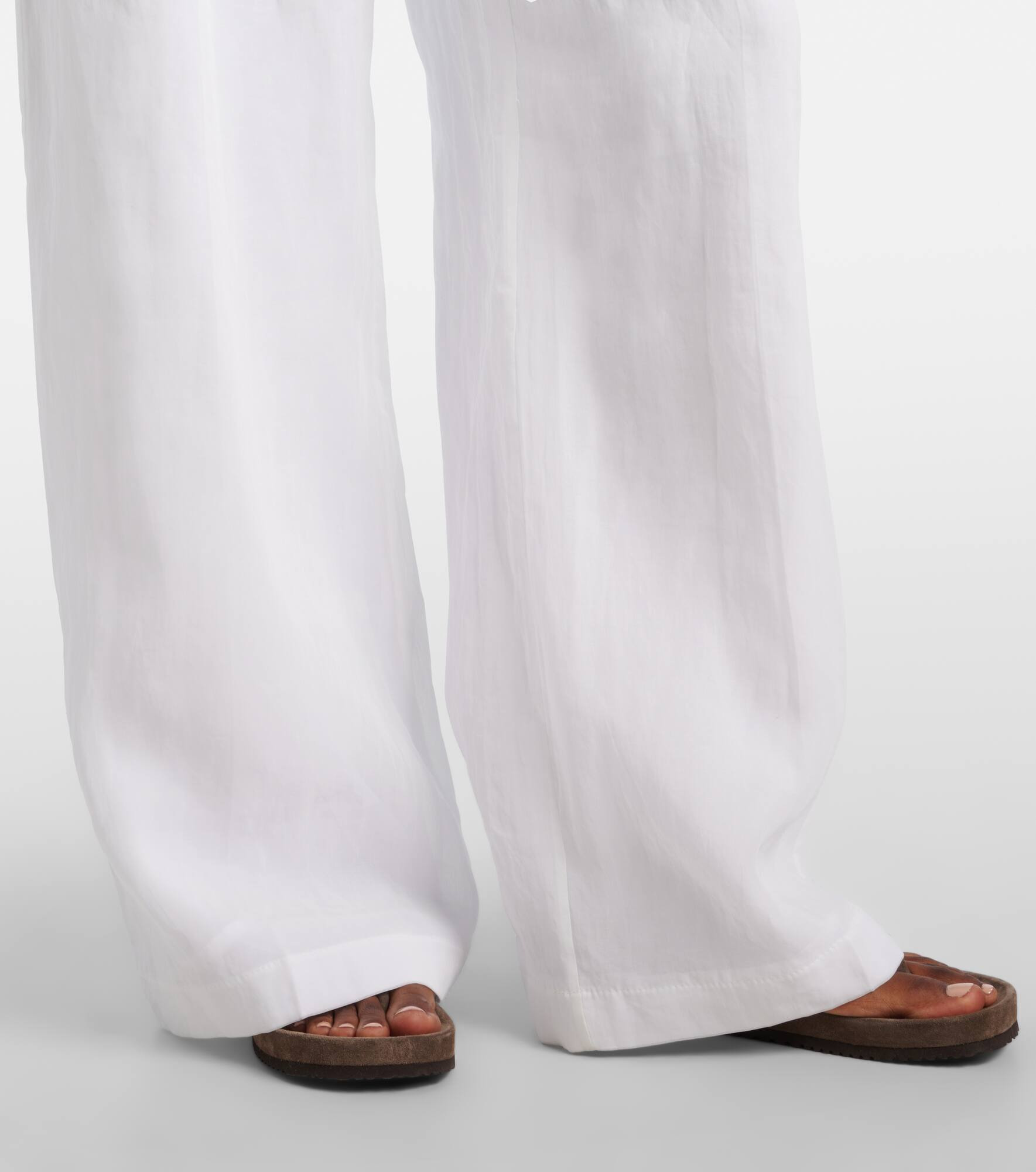 Cotton wide-leg pants - 5