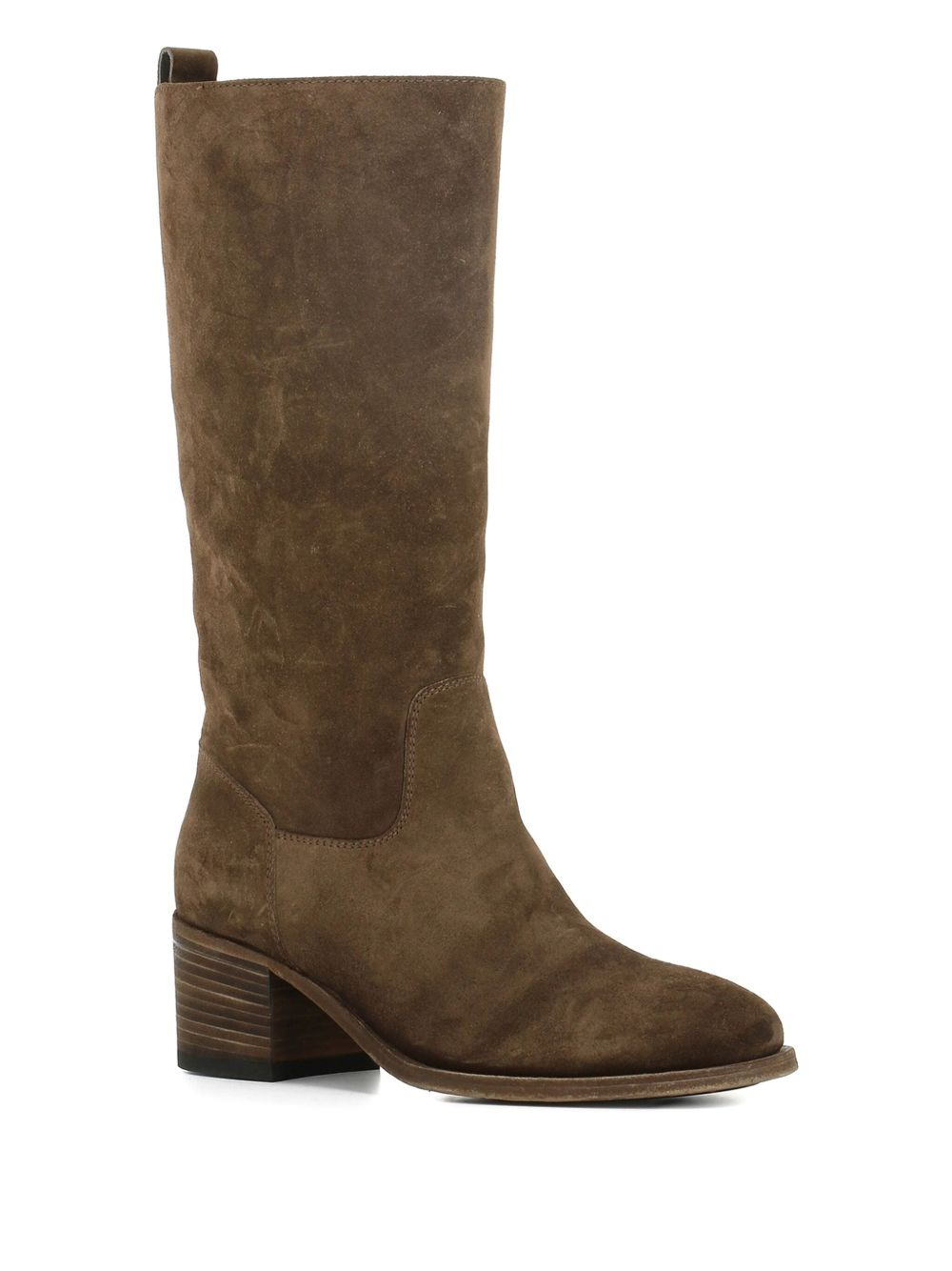 suede mid-calf boots - 5