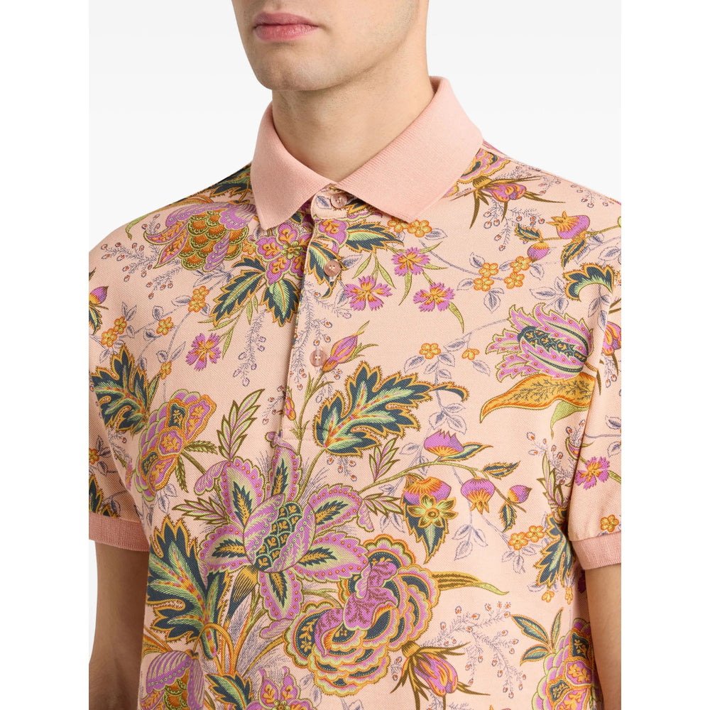 Etro Pink Polo Shirts Men - 2
