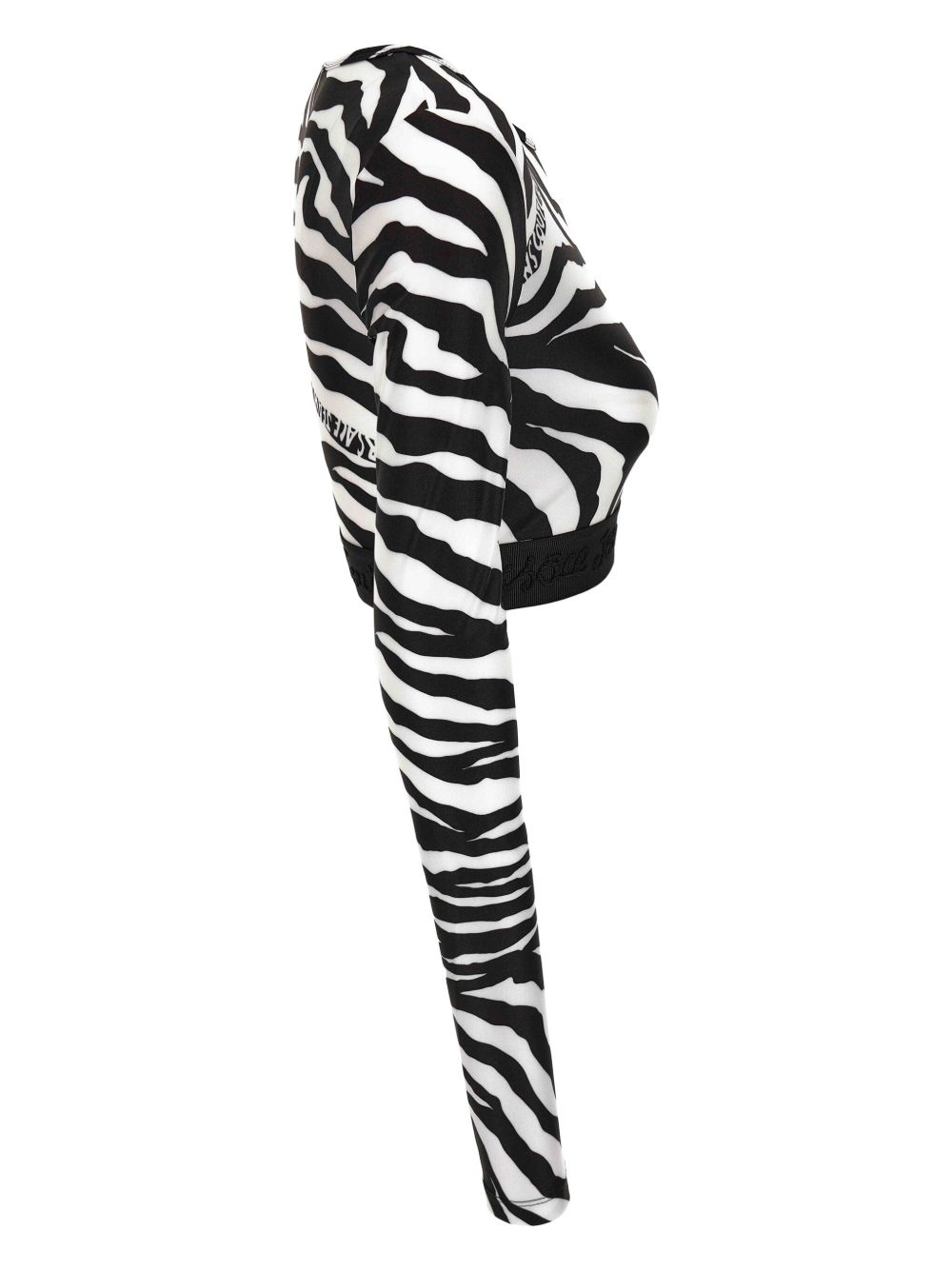 zebra-print T-shirt - 3