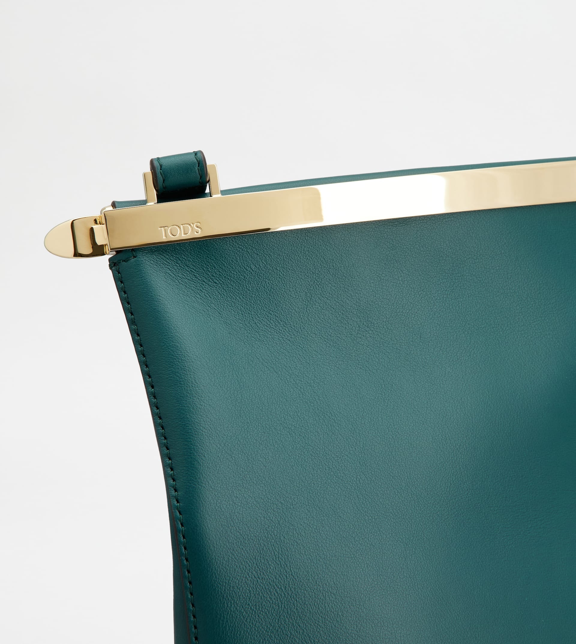 TOD'S MAGENTA BAG BUCKET BAG IN LEATHER SMALL - GREEN - 5