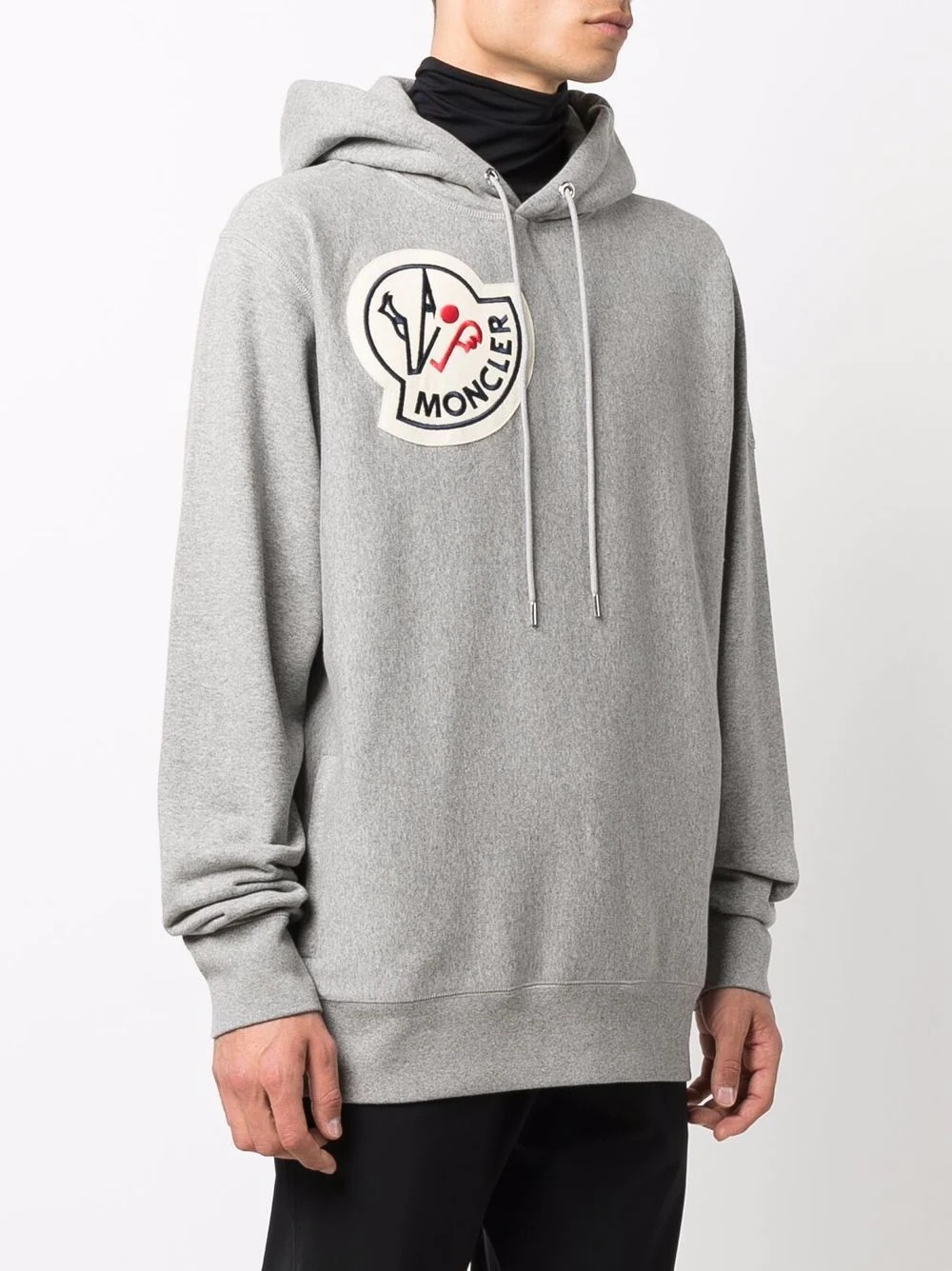 logo-patch hoodie - 3