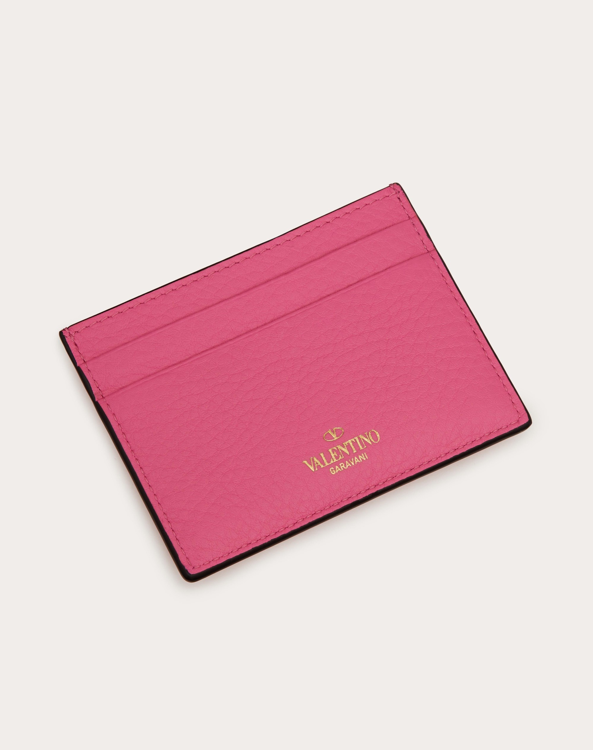 ROCKSTUD GRAINY CALFSKIN CARDHOLDER - 3