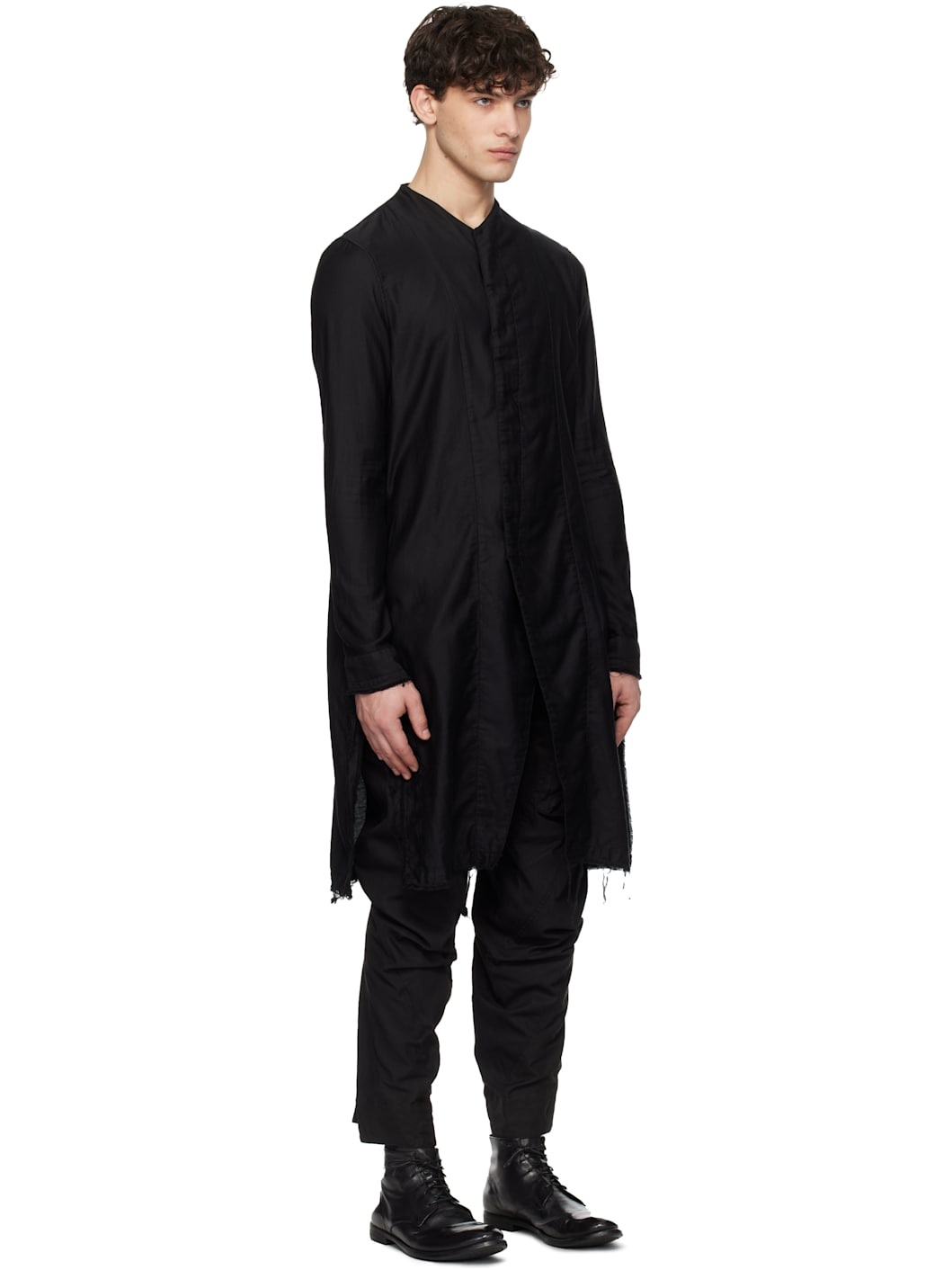 Black Grunge Thobe Shirt - 2
