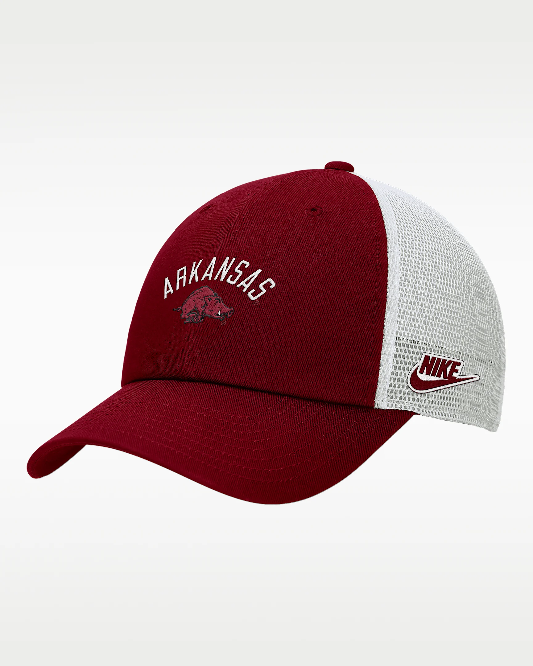 Nike College (Arkansas) Unstructured Trucker Cap - 1