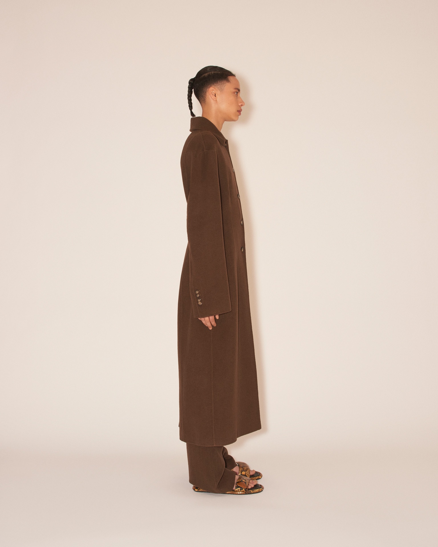 TOYA - Single breasted waisted coat - Soil - 4