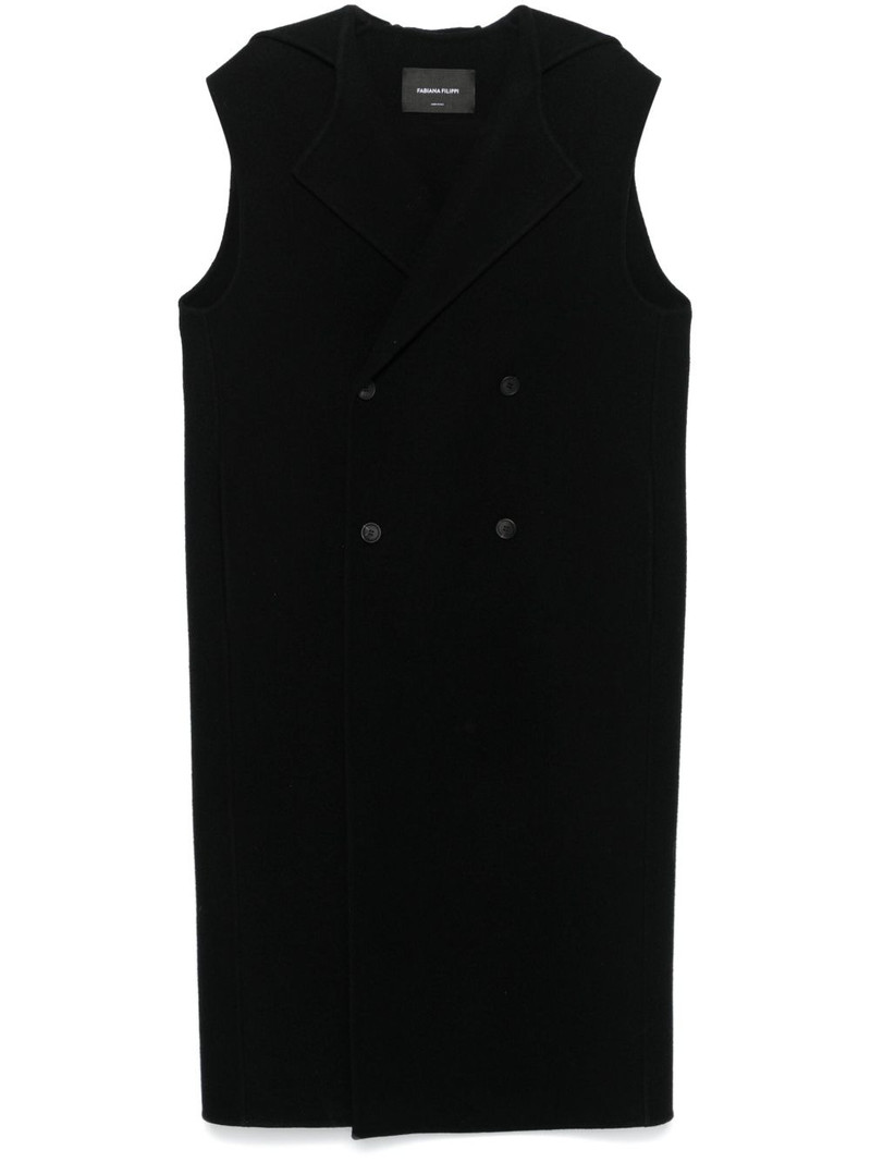 double-breasted virgin wool gilet 1