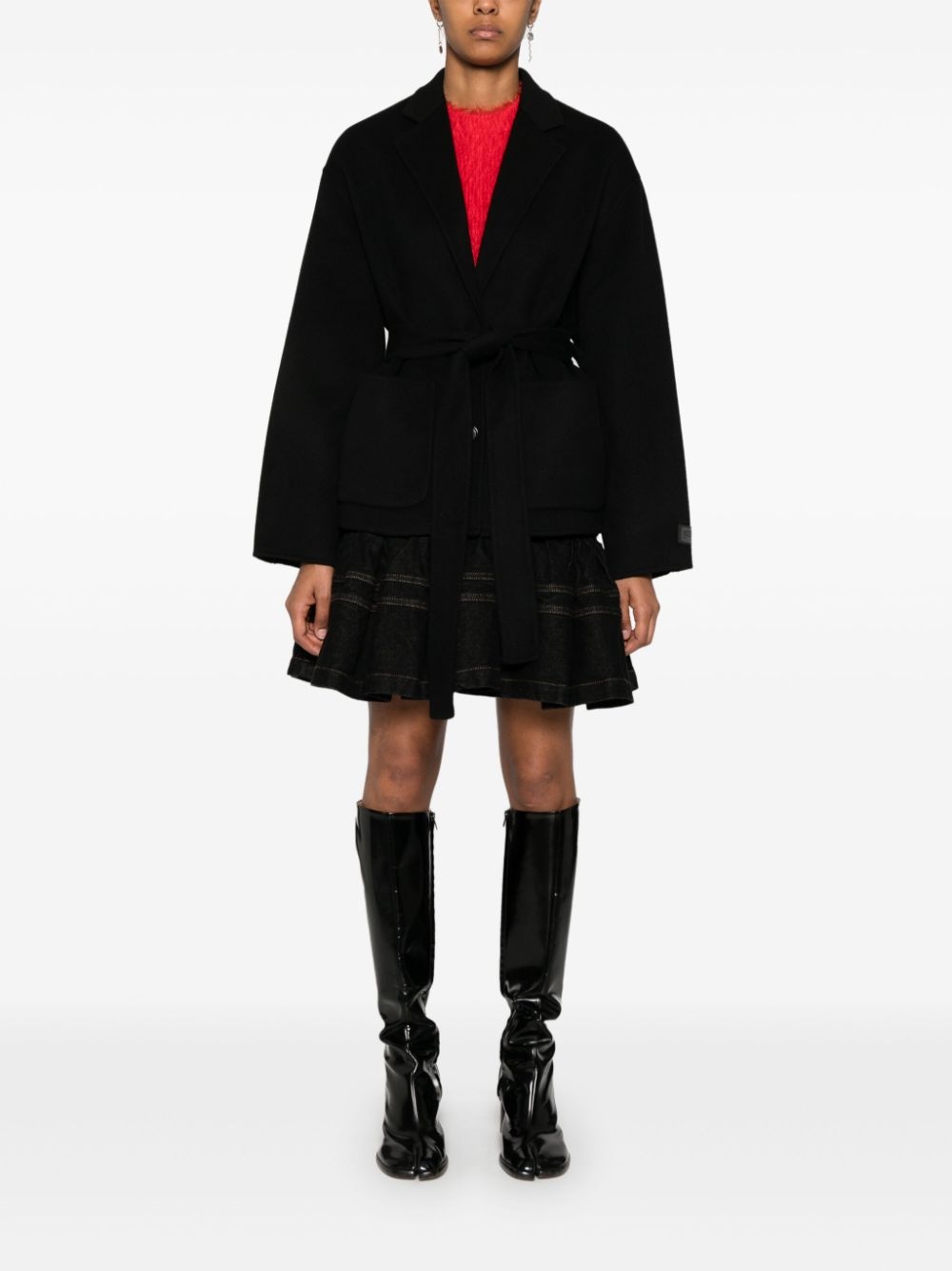 belted jacket - 2