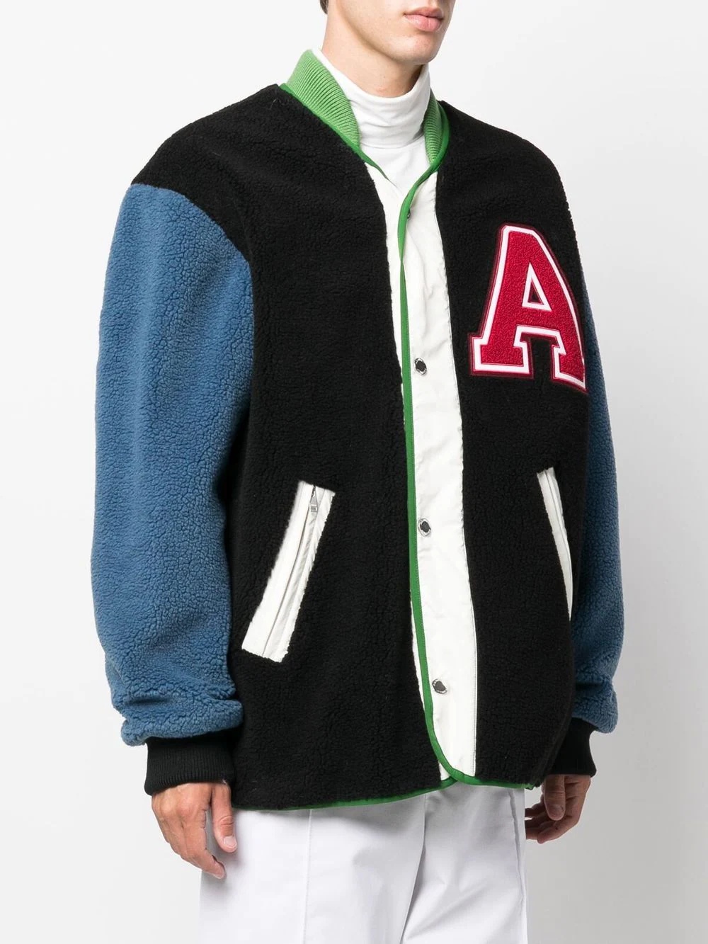 patch-logo bomber jacket - 4