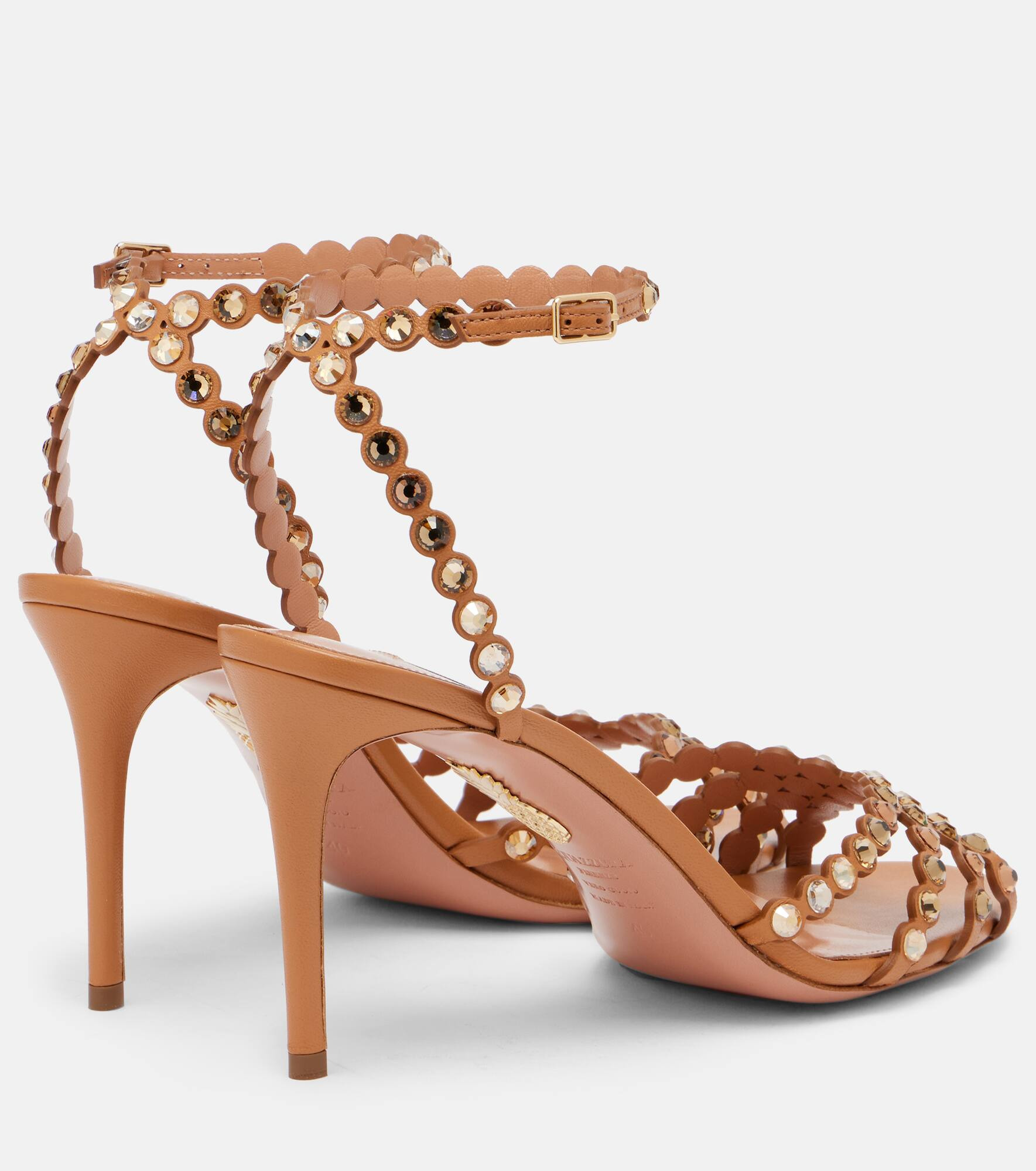 Tequila embellished leather sandals - 2