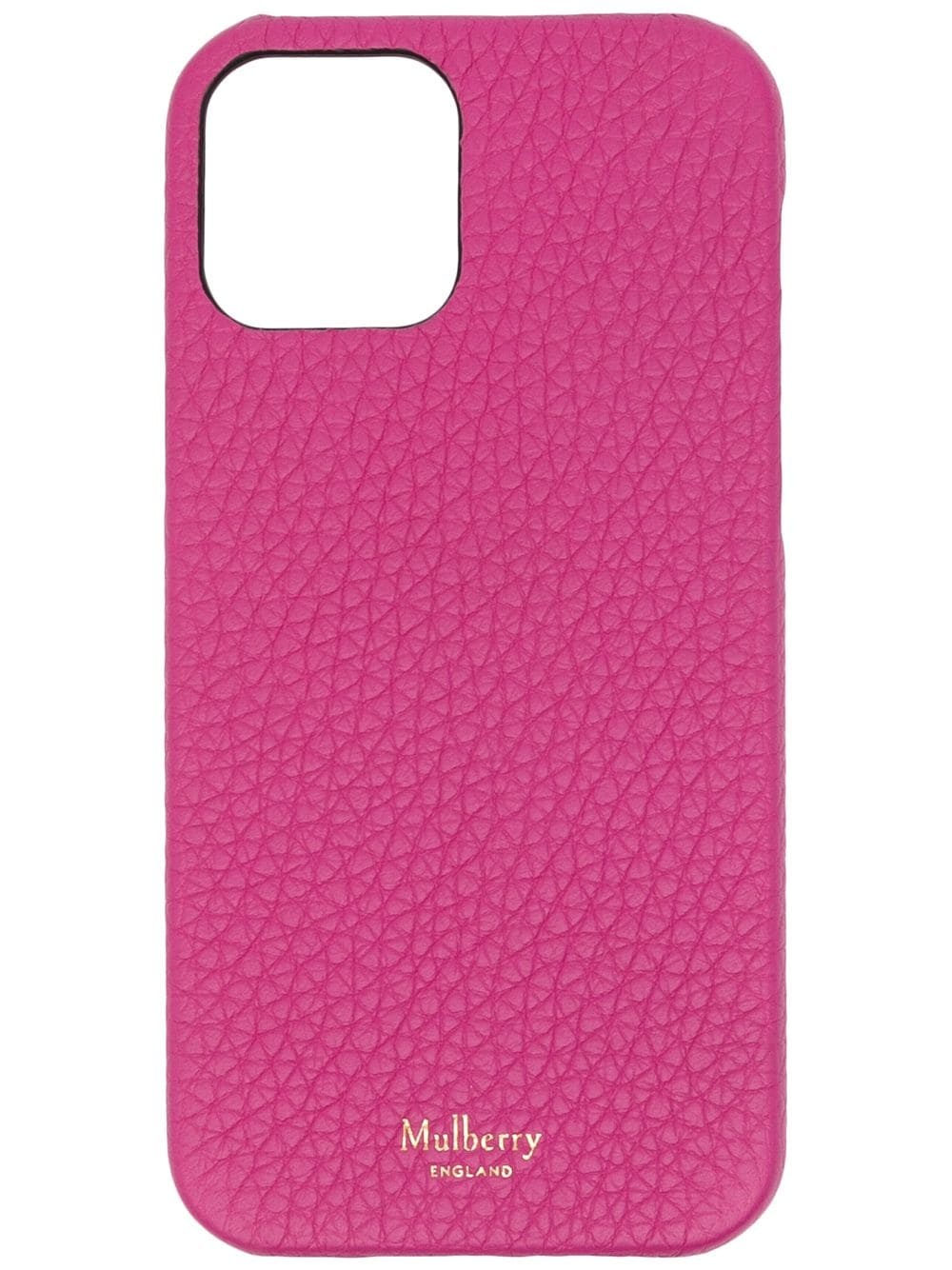 grained leather iPhone 12 case - 1