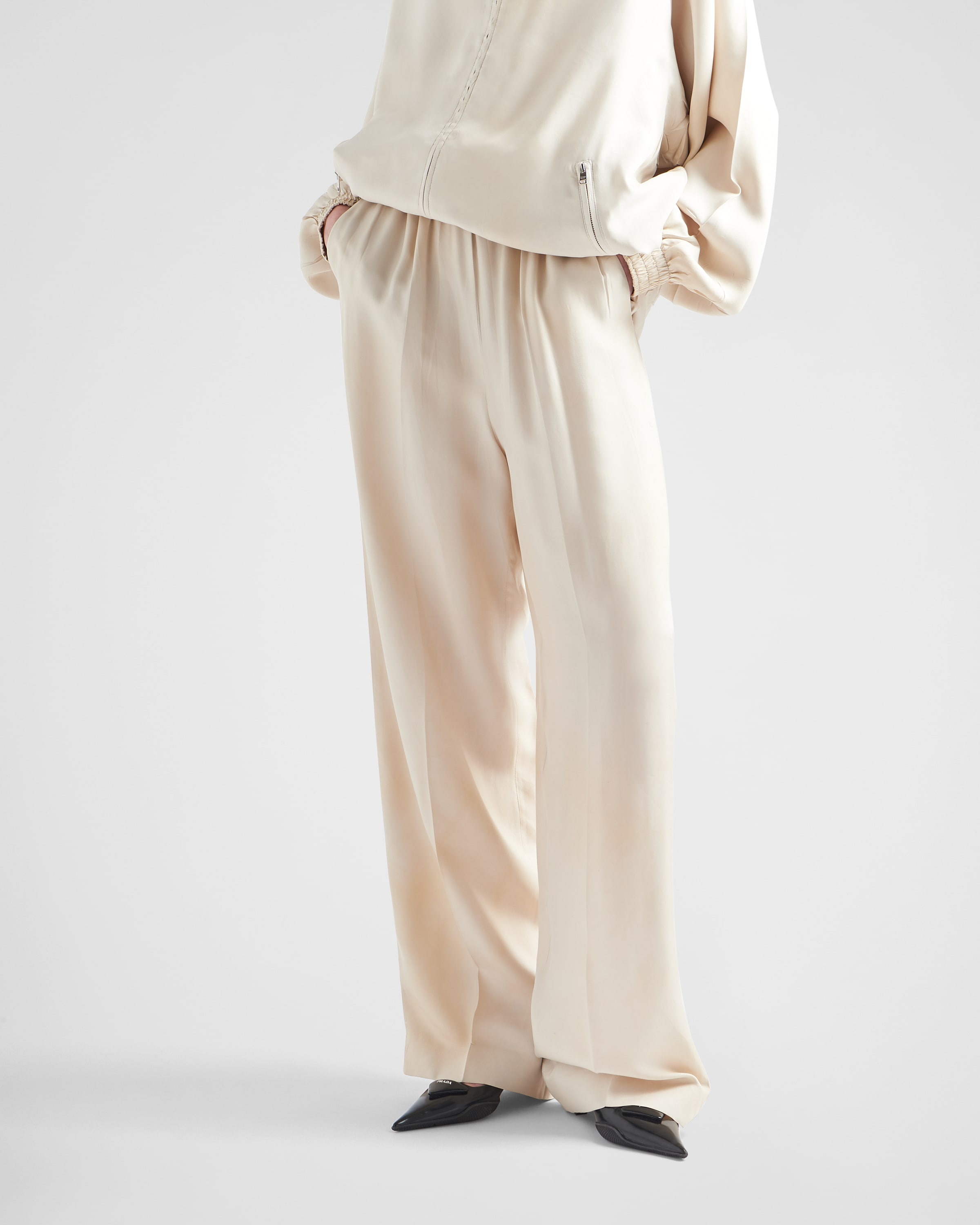 Silk twill pants - 3